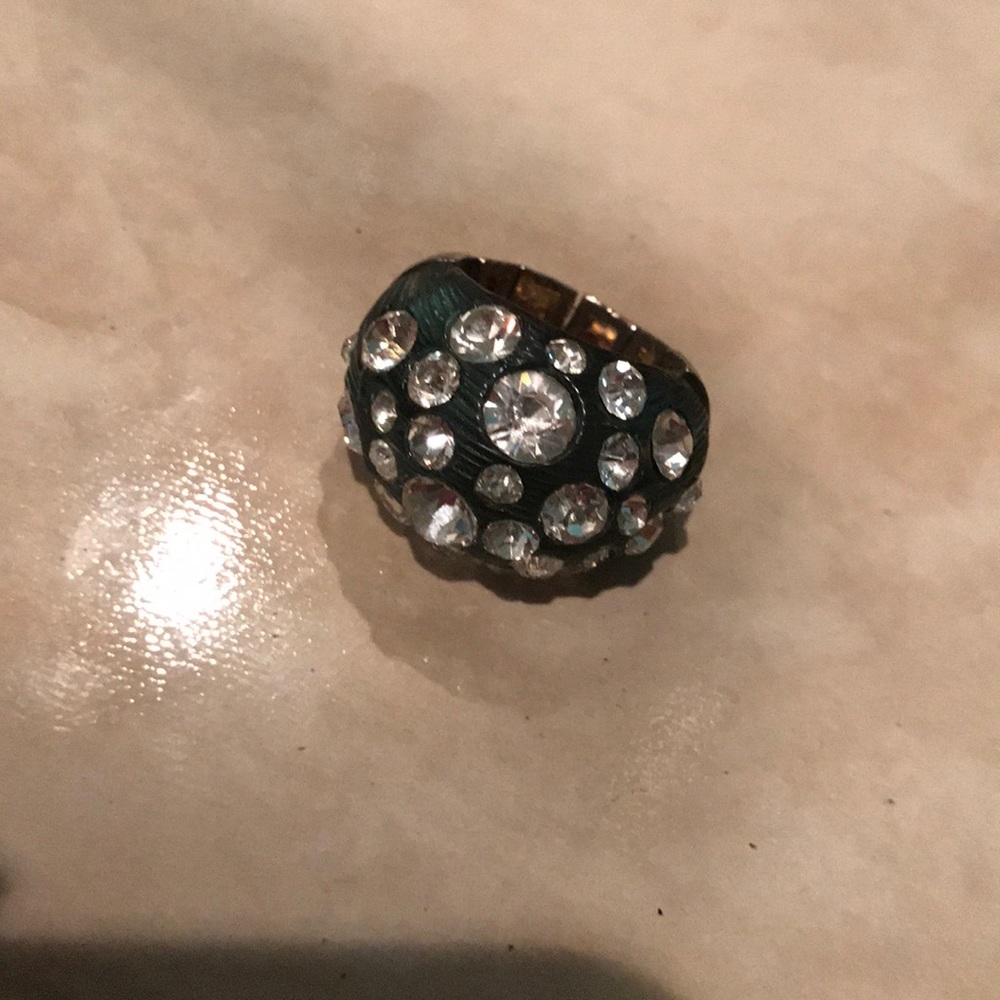 Blue gem ring